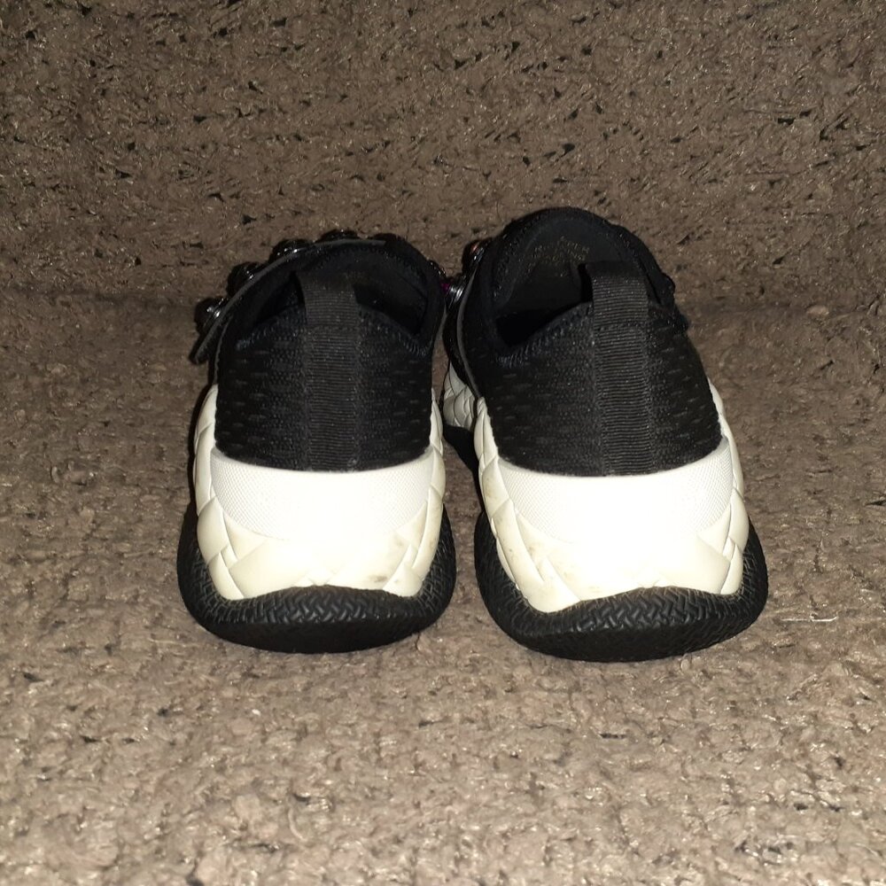 KURT GEIGER LONDON-Knit Jewel-Black-1.5" Platform-Colored Jewels-Sz 6-Excellent - Picture 6 of 8